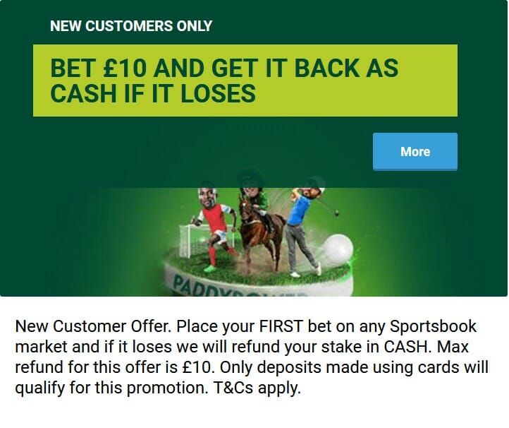 Paddy Power Sports Promotion Screenshot