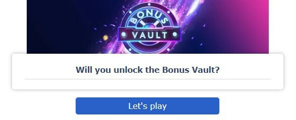 William Hill Bonus Vault Screenshot